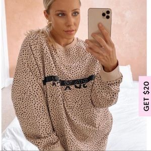 Sarah’s Day X White Fox Active Speckle Oversized Sweater XS